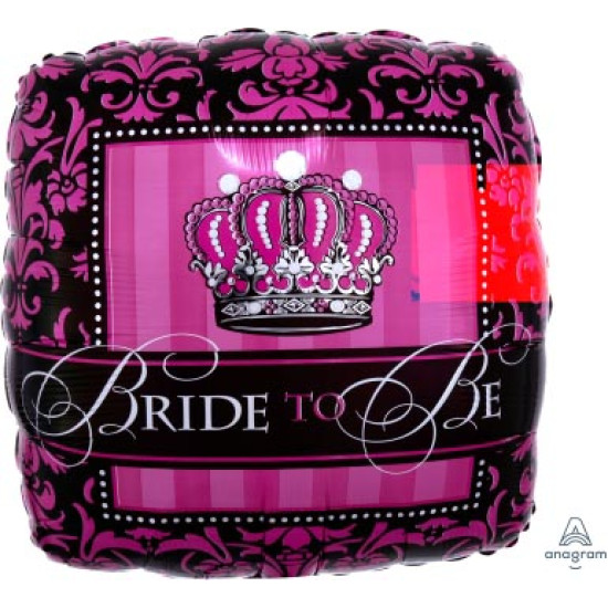 Crowned Bride To Be foil Balloon