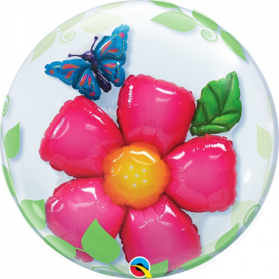 24 INCH ROUND BUBBLE LEAVES FLOWER