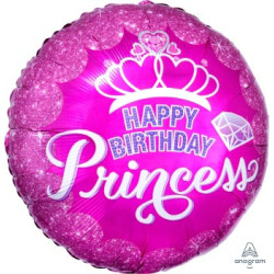 Princess Crown & Gem Happy Bday