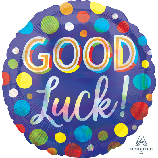 Good Luck Dots foil balloon