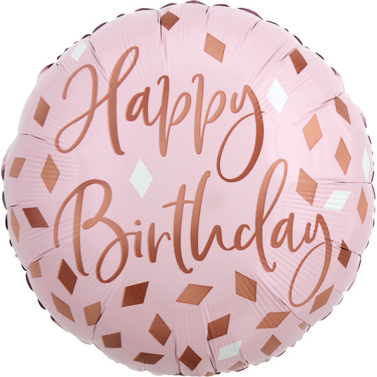Blush Birthday 18" foil balloon