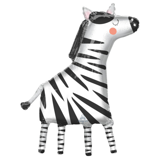 Get Wild Zebra Super Shape balloon