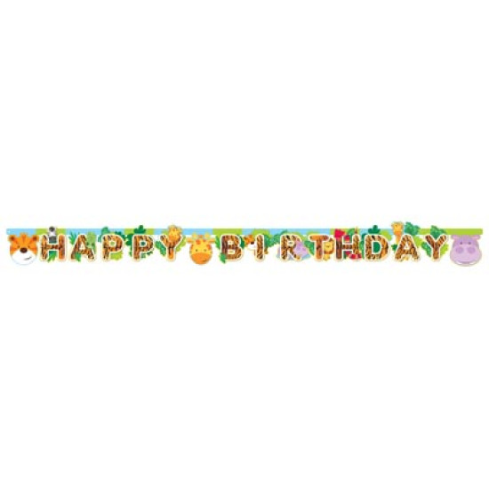 Jungle Animals Letter Banner