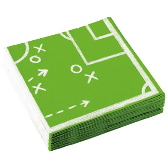 Kicker Party Napkins 33cm -20 napkins