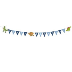 Happy Dinosaur Letter Banner