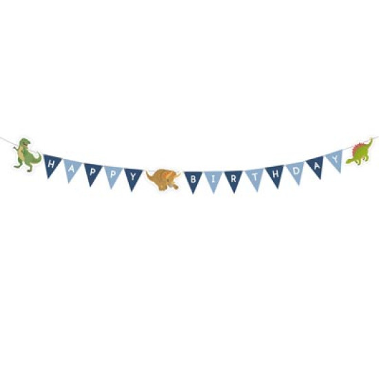 Happy Dinosaur Letter Banner