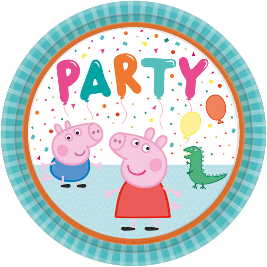 Peppa Pig Plates 23cm- 8 plates