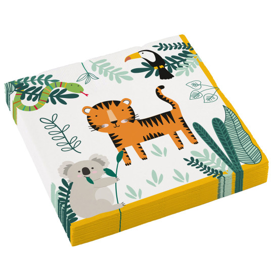 Get Wild Napkins 33cm -16 Napkins