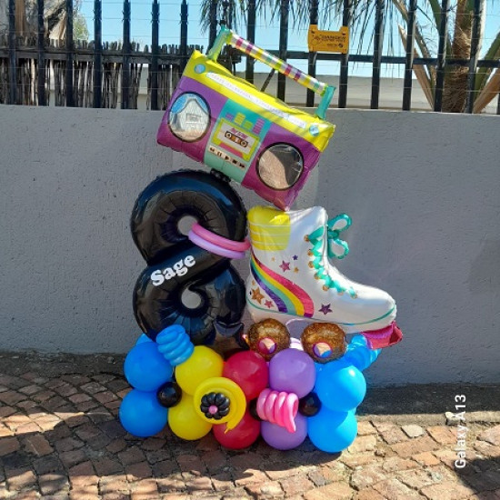 Roller Skate Number Tower