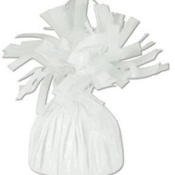 Balloon Weight Foil : White