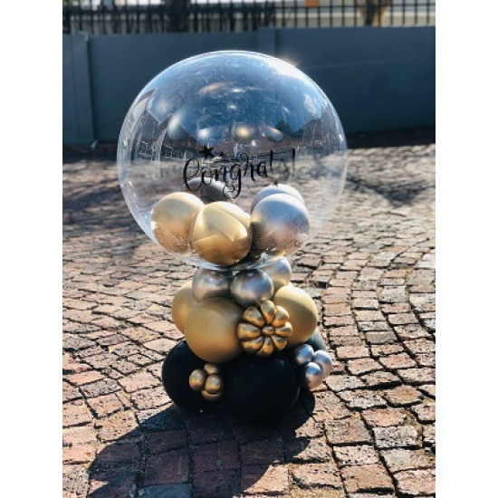 Personalized Clear Bubble Table Stack