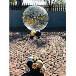 Personalized Bubble Centerpiece