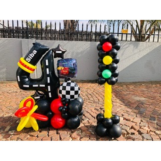 Cars/Racing Tower with Traffic Lights -1.2m Tall