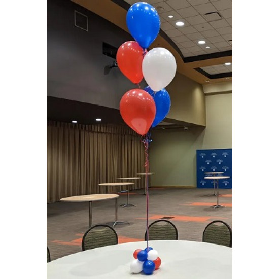 Standard 5 Balloon Bouquet on a weight-Choose Standard colours only