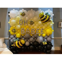 Bee Themed Organic Wall 2x2m