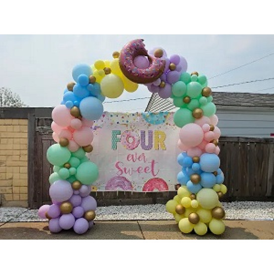 Doughnut Organic Arch 2x2m-Backdrop cloth not included