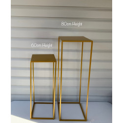 Gold Plinths For Hire- Set of 2