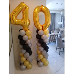 Balloon Column with Foil Number