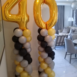 Balloon Column with Foil Number