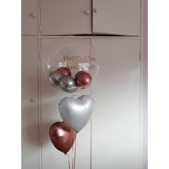 Clear Bubble & Hearts