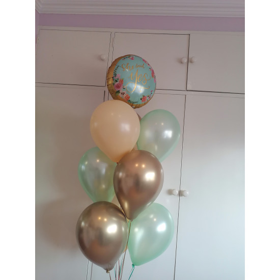 Mint Bridal Shower Bouquet