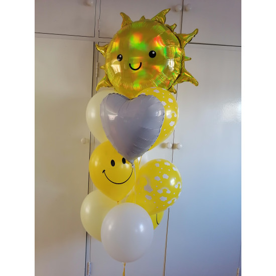 Sunshine 10 Balloon Bouquet