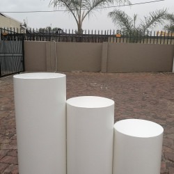 Round Plinths for Hire- Set of 3