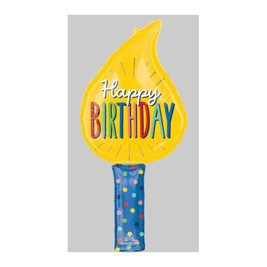 Birthday Candle Super shape Foil