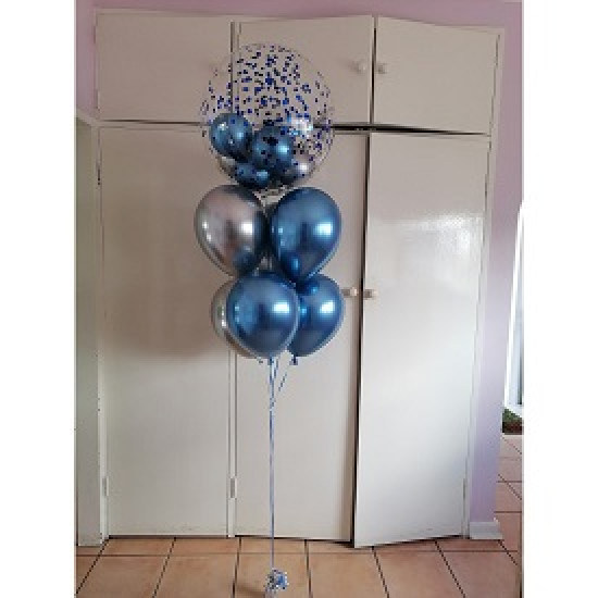 Blue Denim Balloon Bouquet