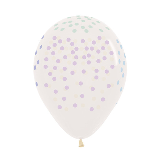 Pastel Confetti on Clear