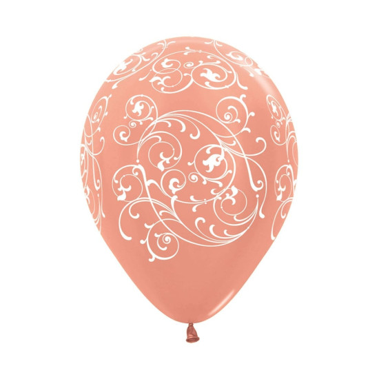 Filigree Metallic Rose Gold