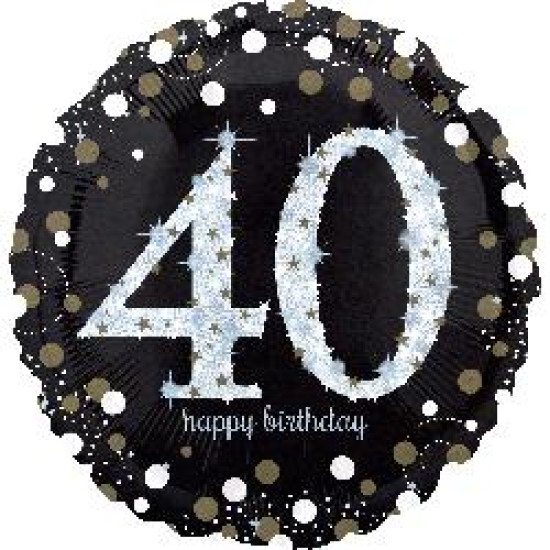 Holo Sparkling Birthday 40 