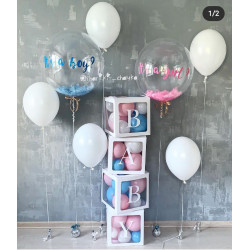 Indoor Gender Reveal Setup