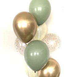 Sage & Vanilla 9 Balloon  Bouquet