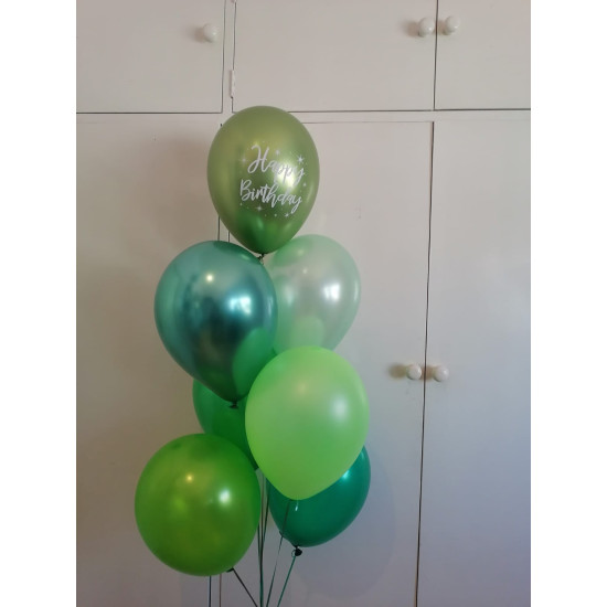 Shades of Green Birthday Bouquet